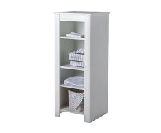 roba Estantería Linus, Color Blanco, de Madera, con frentes fresados, para habitación de bebé y habitación Infantil