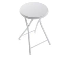 Taburete Plegable (30 x 45 x 30 cm) Blanco