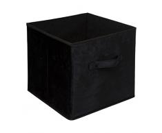Cesta de terciopelo Mix N Modul 31x31 cm negro