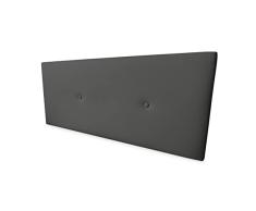 Somnia Descanso - Cabecero Polipiel Premium Acolchado Miami Medidas 100 x 60 cm (Cama de 90) Gris