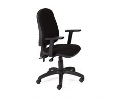 Rocada Silla Escritorio, Metal, Negro, Medium