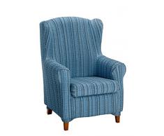 Martina Home Mejico Funda de Sillón Orejero Duplex, Azul