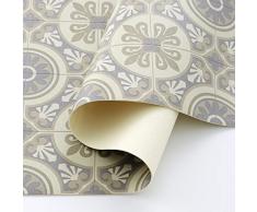ECOMMERC3 Lisbon - Alfombra Vinilo Larga Que Simula Azulejos de 60 x 250| Alfombra Antideslizante y de Fácil Mantenimiento Idónea para Pasillos, Cocina o Entornos Exteriores