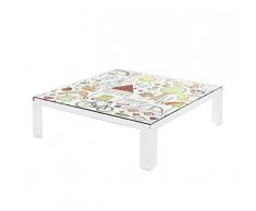 Kartell Invisible Table Kids Mesa Infantil, 100x100x55 cm