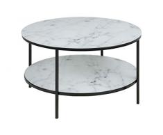 Amazon Brand - Movian Rom - Mesa de centro, 80 x 80 x 45 cm (largo x ancho x alto), blanco