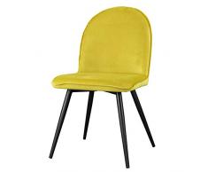 Selsey Silla de Comedor, Amarillo, 52 x 59 x 90