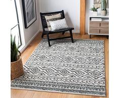 Safavieh Augustine Bohemian - Alfombra Tejida de Polipropileno (90 x 150 cm), Color Marfil y Negro