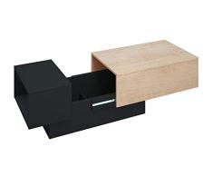 Berlioz Créations Cuba - Mesa Baja de Bar, 116 x 40 x 51,5 cm, fabricación 100% Francesa