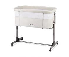 Momi REVO - Cuna y Cuna multifunción (6 Niveles, Altura Regulable de 72 a 82 cm, Incluye colchón, Correas de fijación, protección contra Insectos y Percha con Juguetes)