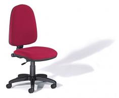 Rocada | Silla de Escritorio | Silla Oficina Color Roja | Cómoda y práctica | Silla despacho | Ajustable y con Ruedas | Regulable en Altura | Tapizada en Tela Ignífuga