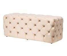 Adda Home Pie de Cama, Madera, Beige, Grande