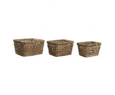 DKD Home Decor Juego de cestas, Estándar