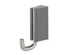 Tiger Cliqit Gancho, 1.9 x 5.7 x 7.4 cm, Acero Inoxidable Cepillado, Gris