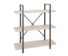 Haku Möbel Estante, Acero, Braun-eiche Hell, 33 x 90 x 102 cm