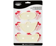 JEM 100C008 Cortador de Patucos de Bebé, Juego de 3, Blanco, 3 Unidades