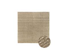 HAMID - Alfombra de Yute Alcázar, 100% Fibra de Yute Natural, Alfombra Suave, Tejida a Mano, Alfombra de Salón, Comedor, Dormitorio, Pasillos, Entrada - Natural (250x250cm)
