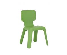 Magis Alma Silla Infantil, de plástico, Verde, 4 Piezas