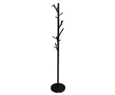 Jan Kurtz Kleiderständer Tree Perchero, Acero, Negro, 28 x 28 x 170 cm