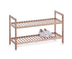 Zeller 13560 - Zapatero con Dos Alturas (bambú, 70 x 26 x 40 cm)