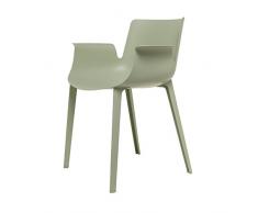Kartell Piuma Silla, Verde Salvia, 3.9 x 77 x 62 cm