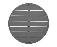 Bolero Tablero de Mesa de Aluminio Gris Oscuro – Redondo de 580 mm