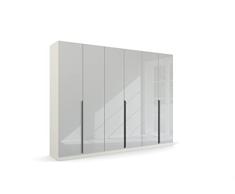 Rauch Möbel Moderno por Quadra Spin Gabinete de Puerta giratoria, Madera de ingeniería, Blanco, 271x210x54