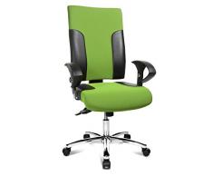 Topstar TF29US100 Silla de Oficina giratoria Two 20 Deluxe Altura reposabrazos Ajustables U2 Opa, Funda de Tela