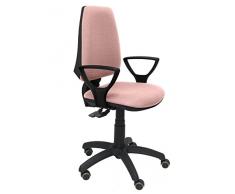 Piqueras y Crespo Elche Silla de Oficina, Tela, Rosa pálido, 109x46x46 cm