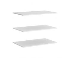 Rimobel Slide Estantes, Madera de ingeniería, Blanco, 180 cm