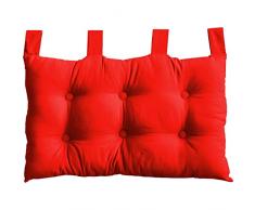 Enjoy Home 2007CHTL070045 - Cabezero de Cama (Tejido, 70 x 9 x 45 cm), Tela, Rojo, 9 x 45 cm