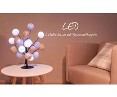 Illuminate Your Home LED Árbol Ambiance con Bolas de algodón, Interior – Árbol de luz