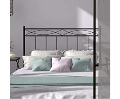 HOGAR24 ES Cabecero de Forja Mod. 556 | Camas de Matrimonio y Juvenil | Fabricado en España | Color Negro | Cama de 150 cm.