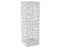 DRW Paragüero metal blanco 15.5x15.5x49 cm (Mariposas)