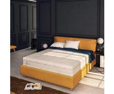 Baldiflex Colchón de Espuma viscoelástica Plus Top Fresh, 4 Capas, 160x190 cm Altura 25cm - Funda estraibile y Lavable Silver Safe