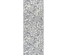 Universal Alfombra Floral Camino de transición Accent Alfombra, Gris, 221 x 79 cm