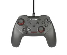 Konix Taburete de Bar, Negro, M