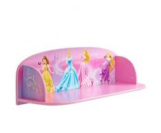 Disney Princesas Estantes para niños, Madera, Rosa, 20.00x59.50x20.50 cm