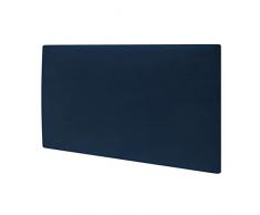 MOLLIS Panel de Tapicería, Panel de Pared Rectangular y Decorativo, Adecuado como Cabecero de Cama o Protección contra Impactos, Reduce el Sonido y Mejora la Acústica, en Espuma, 60x30 cm, Azul Oscuro