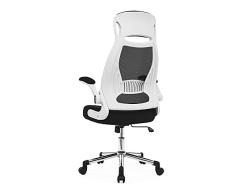 IntimaTe WM Heart Silla Oficina Ergonomica, Silla Giratoria Escritorio de Malla Tela con Respaldo Alto, Silla Estudio con Reposabrazos Plegables 64 x 64 x 127.5cm (Blanco)