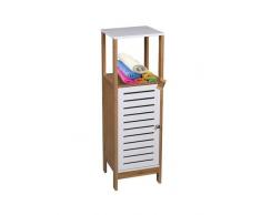 Aspect Stanford de baño/Dormitorio gabinete de Almacenamiento, Madera, Blanco, 30 x 30 x 96,5 cm