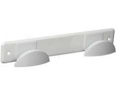 Brinox Perchero Media Luna, Lacado Blanco, 28x5x4.7 cm