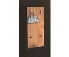 VCM sondas-1 Atuendo Armario COATRACK Panel de Pared, Blanco, Pino