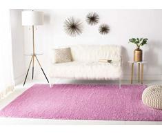 Safavieh Agustina Shag - Alfombra Tejida de Polipropileno, 120 x 180 cm, Color Rosa