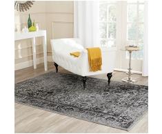 Safavieh Lucinda - Alfombra de Polipropileno (90 x 150 cm), Color Gris y Negro