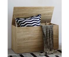 VCM bendola baúl Banco, Banco, Baúl, Zapatos Banco, Parte baúl, imitación de Madera baúl, Estructura de Madera de Roble de Sonoma, One Size