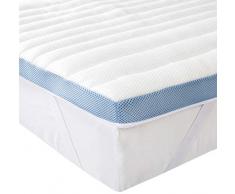 Amazon Basics - Cubrecolchón de espuma con memoria y 7 zonas de aire - 100 x 200 cm