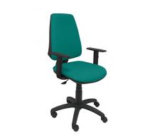 Piqueras y Crespo Elche Silla de Oficina, Tela, Verde Claro, 109x46x46 cm