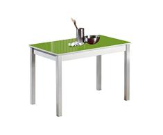 ASTIMESA Mesa de Cocina, Metal, Verde, 90x50cm