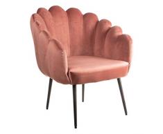 MONTEMAGGI Sillón, Madera, Rosa, 64X67X77 cm