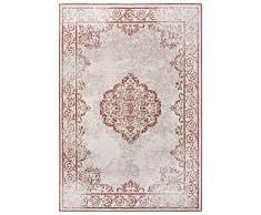 NORTHRUGS Alfombra para Interior y Exterior, 120 x 170 cm, Resistente a la Intemperie, diseño Oriental, para balcón, terraza, jardín, Invernadero, para salón, Impermeable, en Cayenne